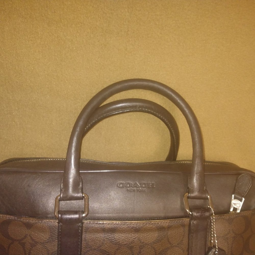 ❤️COACH Perry Slim Laptop Briefcase Bag + Shoulder Strap and Dustbag - Picture 4 of 8